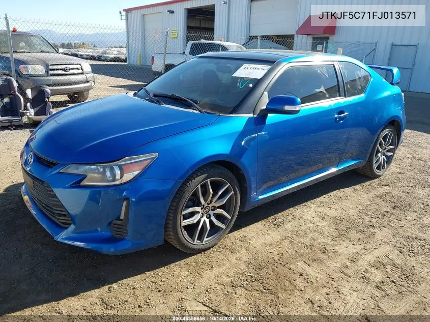 2015 SCION TC VIN JTKJF5C71FJ013571 — фото 2