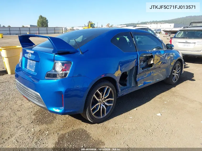 2015 SCION TC VIN JTKJF5C71FJ013571 — фото 4