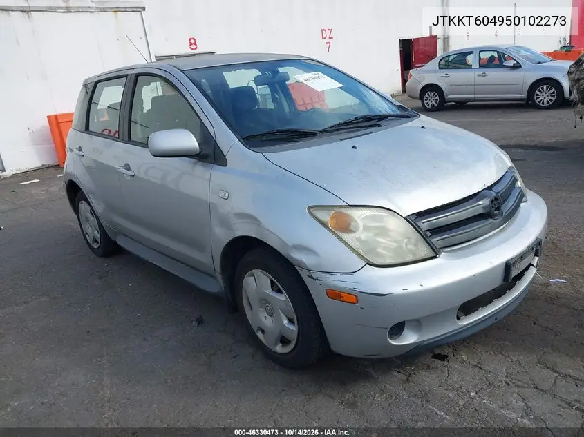 SCION XA 2005, VIN JTKKT604950102273
