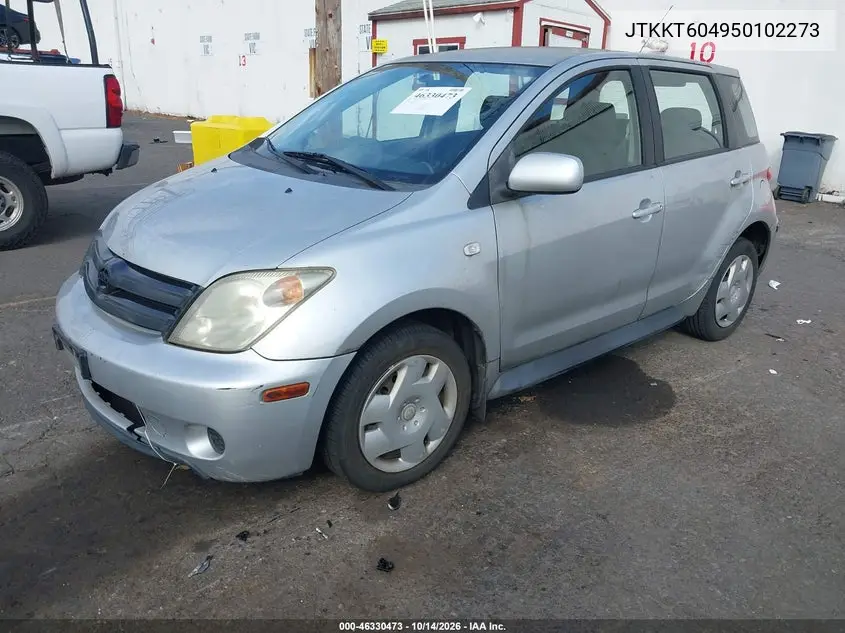 2005 SCION XA VIN JTKKT604950102273 — фото 2