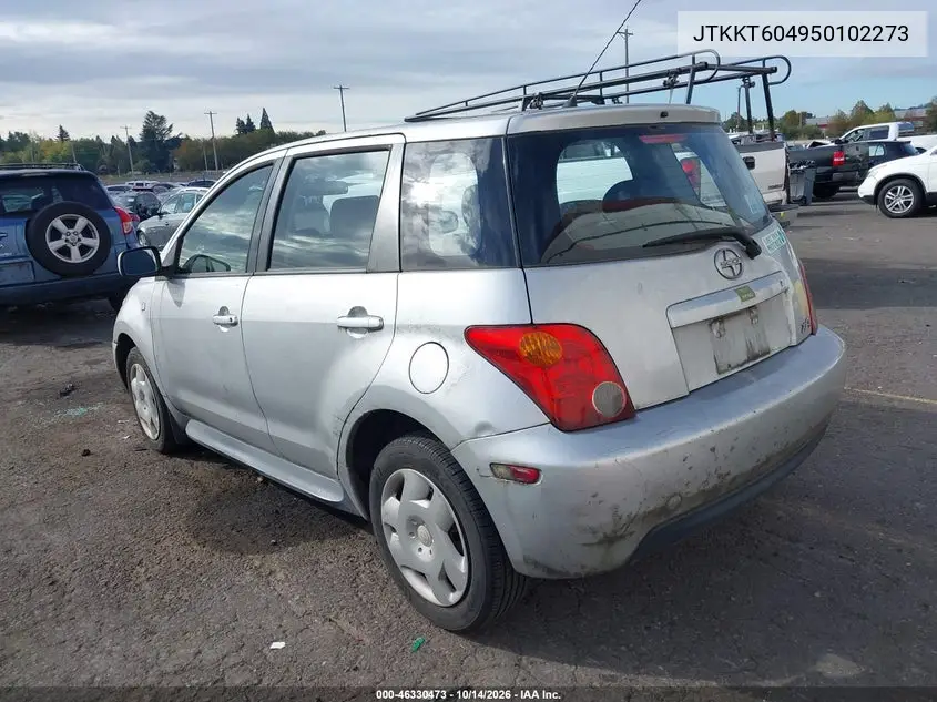 2005 SCION XA VIN JTKKT604950102273 — фото 3