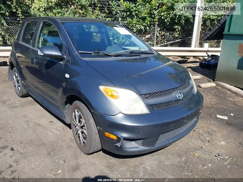 SCION XA 2006, VIN JTKKT624265001898