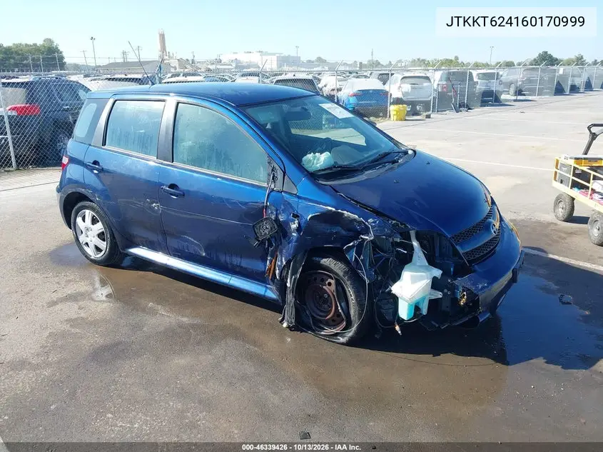 SCION XA 2006, VIN JTKKT624160170999