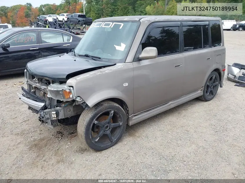 2005 SCION XB VIN JTLKT324750189954 — фото 2
