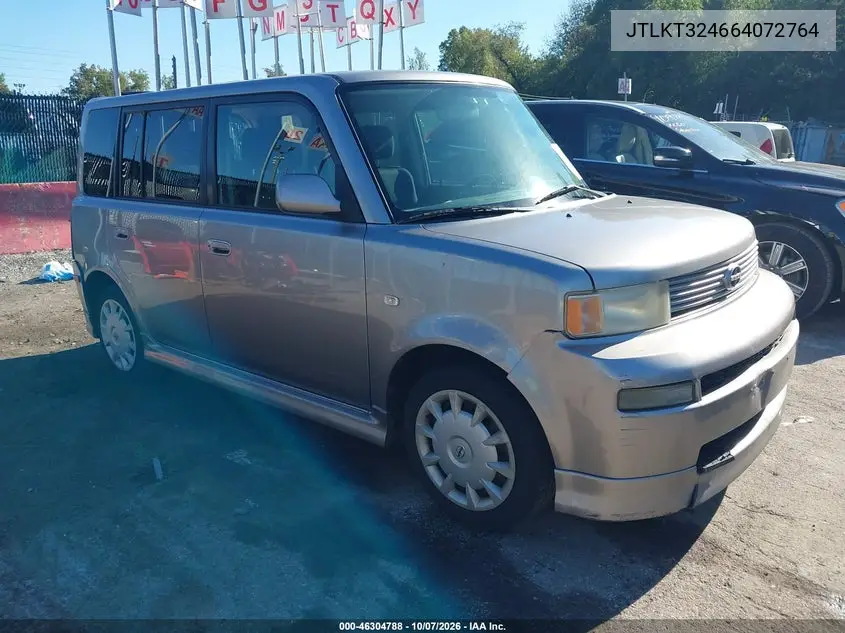 SCION XB 2006, VIN JTLKT324664072764