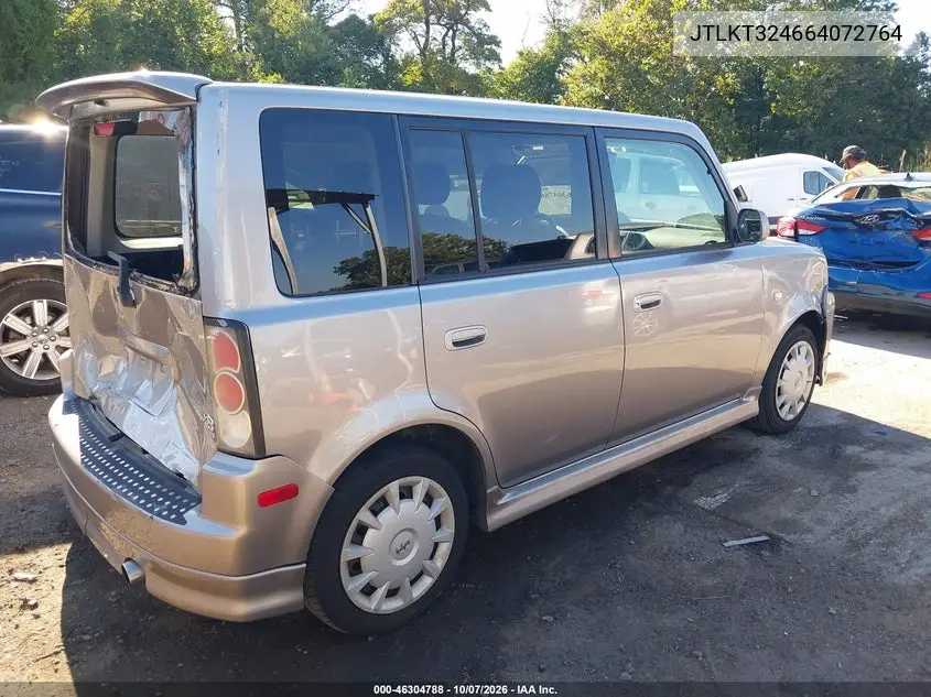 2006 SCION XB VIN JTLKT324664072764 — фото 4