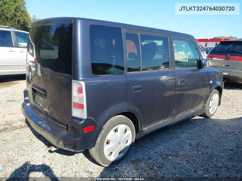 2006 SCION XB VIN JTLKT324764030720 — фото 4