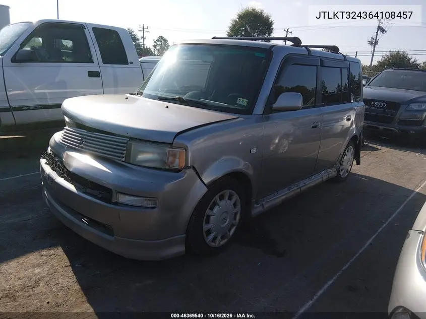 2006 SCION XB VIN JTLKT324364108457 — фото 2