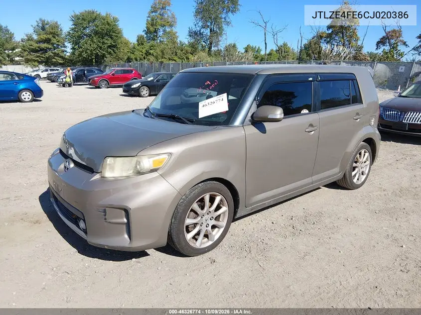 2012 SCION XB VIN JTLZE4FE6CJ020386 — фото 2