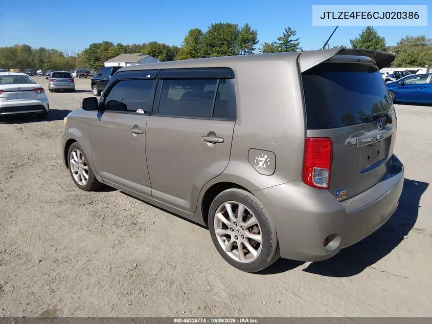 2012 SCION XB VIN JTLZE4FE6CJ020386 — фото 3