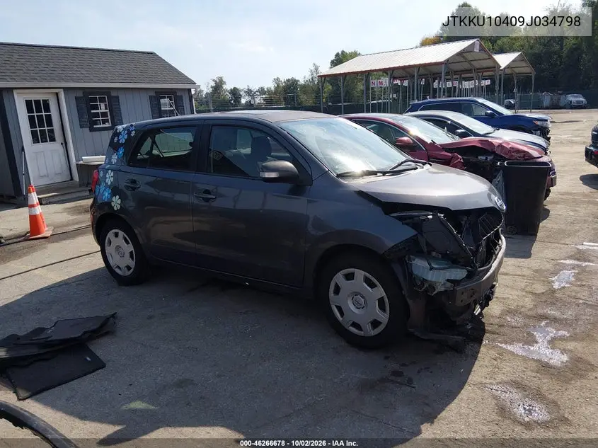 SCION XD 2009, VIN JTKKU10409J034798