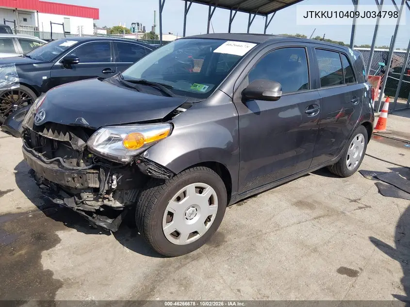 2009 SCION XD VIN JTKKU10409J034798 — фото 2