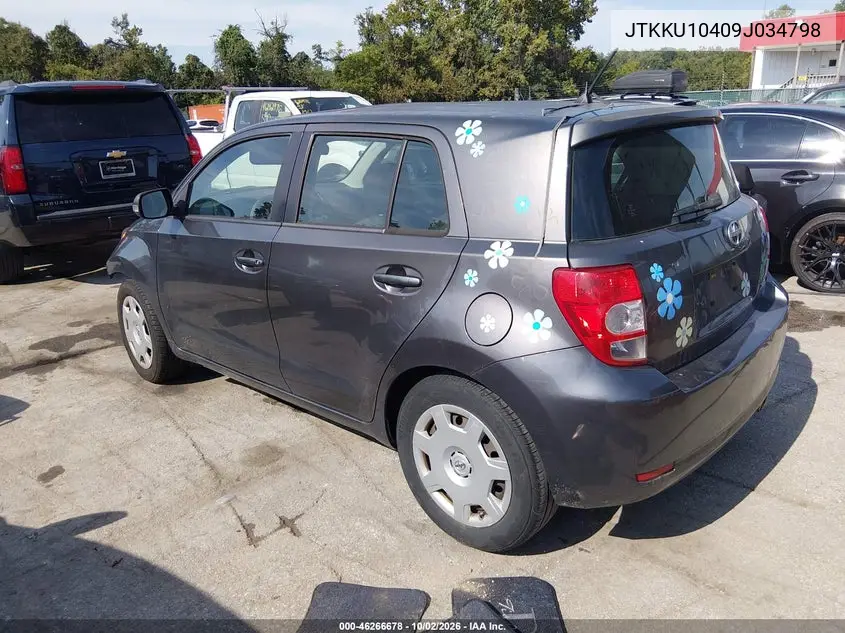 2009 SCION XD VIN JTKKU10409J034798 — фото 3