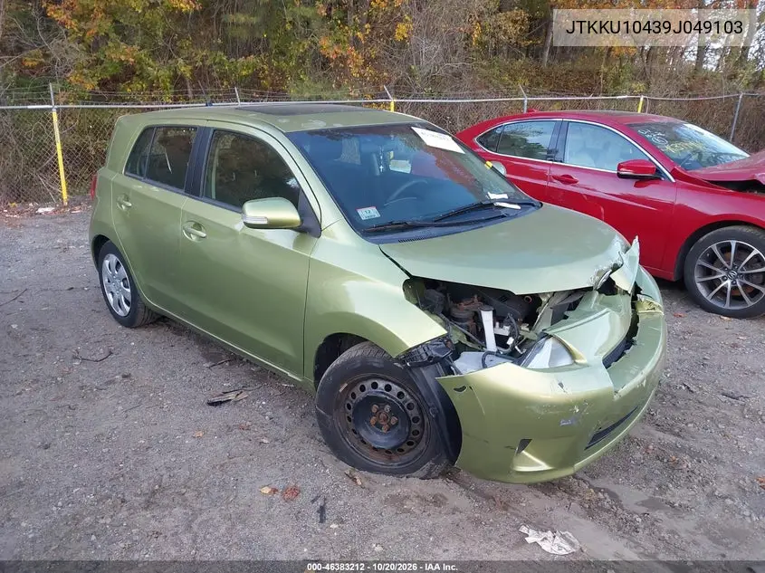 SCION XD 2009, VIN JTKKU10439J049103