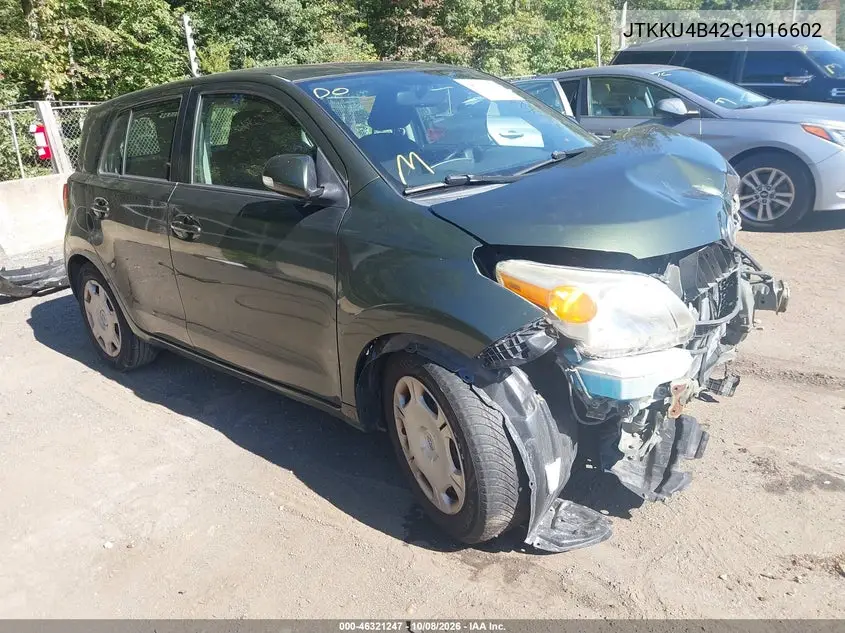 SCION XD 2012, VIN JTKKU4B42C1016602
