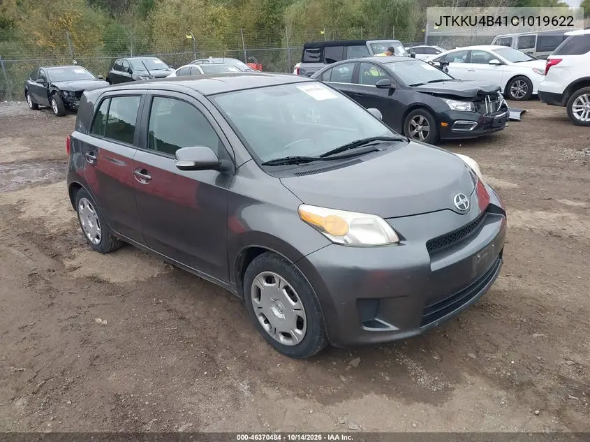 SCION XD 2012, VIN JTKKU4B41C1019622