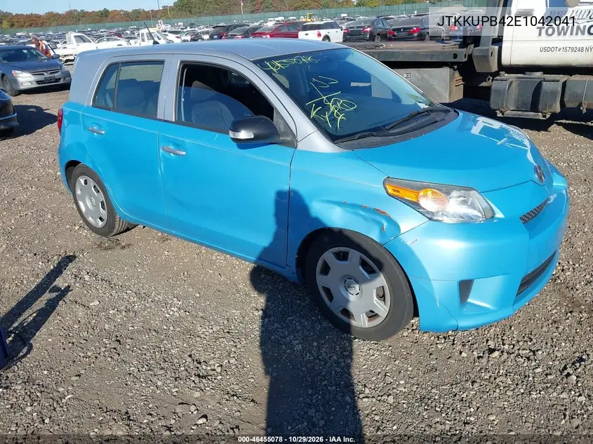 SCION XD 2014, VIN JTKKUPB42E1042041