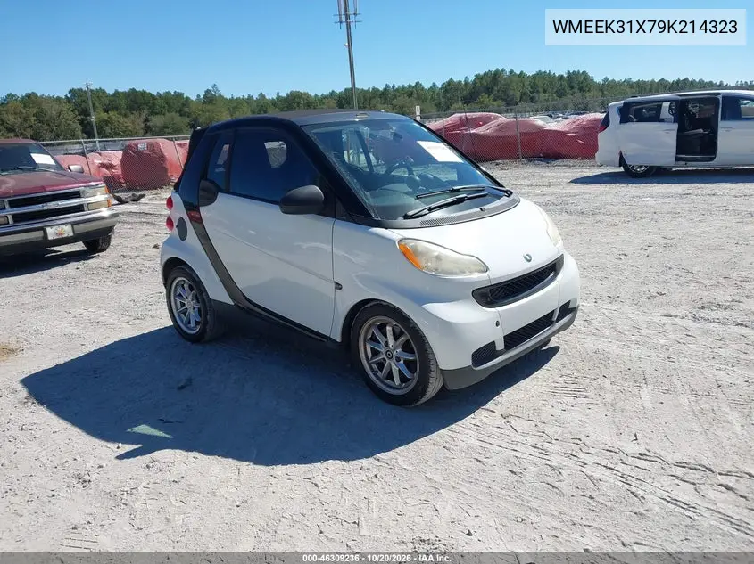 SMART FORTWO 2009, VIN WMEEK31X79K214323