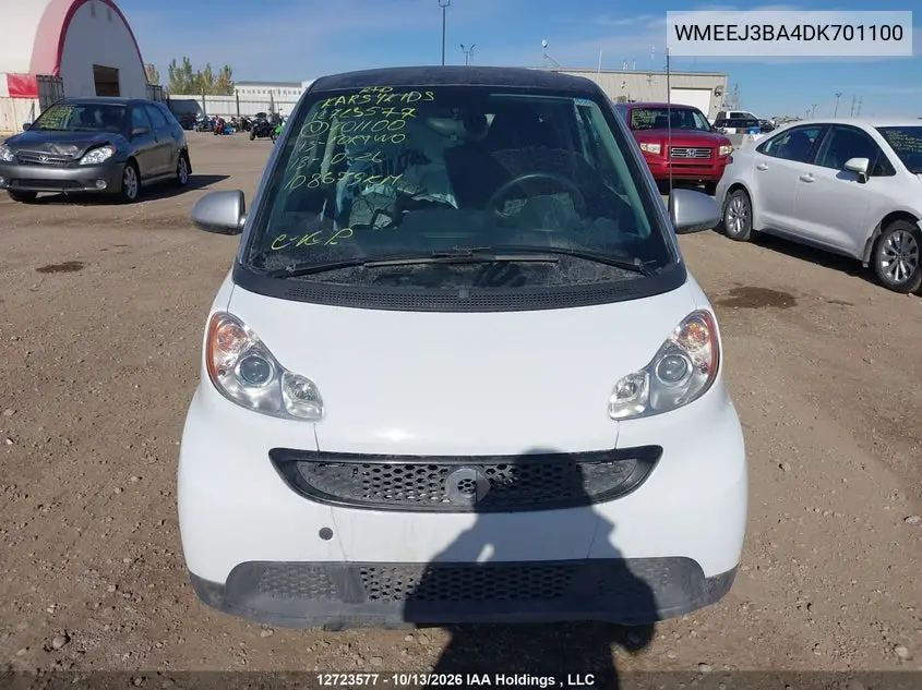 2013 SMART FORTWO VIN WMEEJ3BA4DK701100 — фото 12