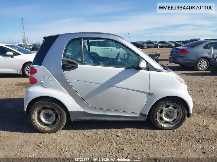 2013 SMART FORTWO VIN WMEEJ3BA4DK701100 — фото 13