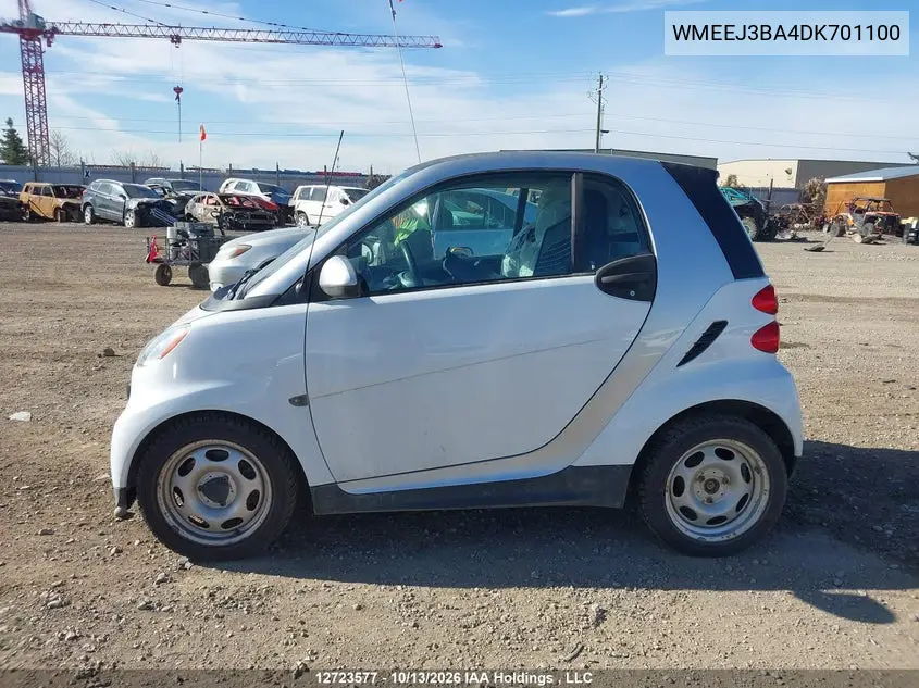 2013 SMART FORTWO VIN WMEEJ3BA4DK701100 — фото 14