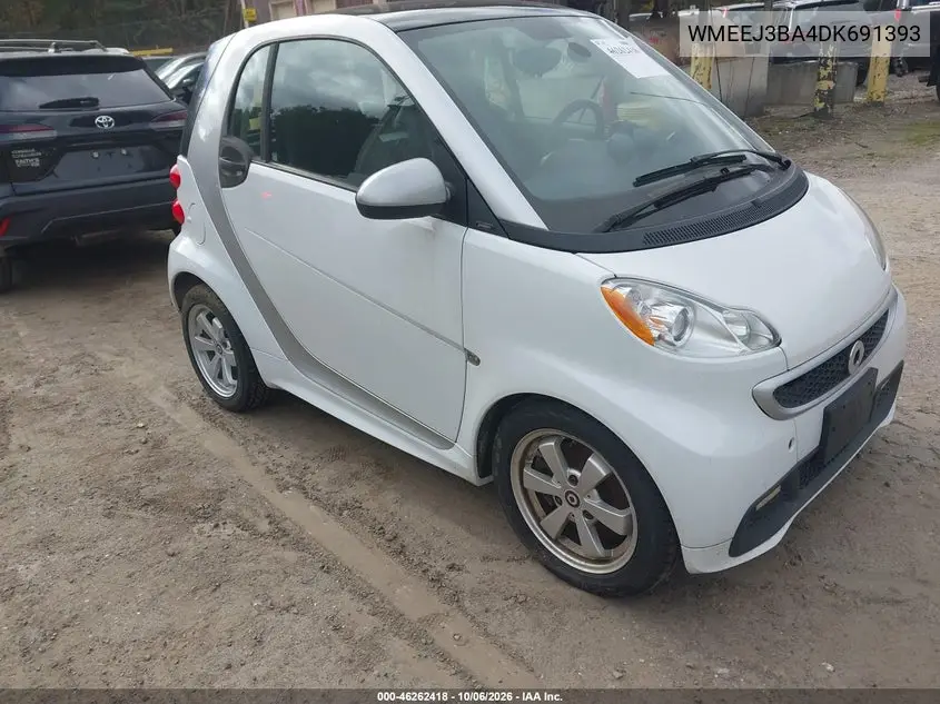 SMART FORTWO 2013, VIN WMEEJ3BA4DK691393