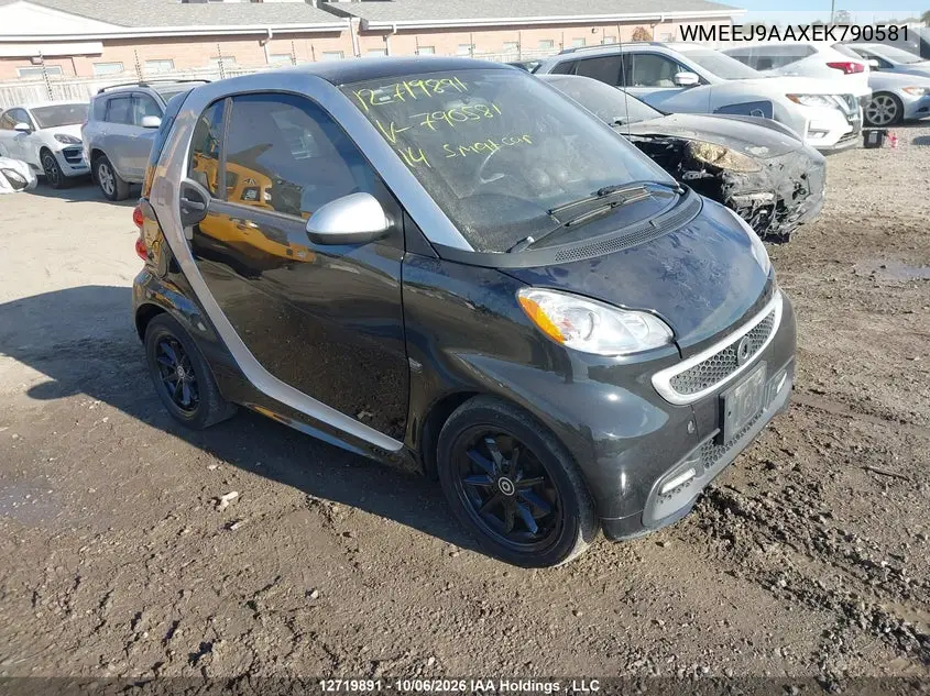 SMART FORTWO 2014, VIN WMEEJ9AAXEK790581