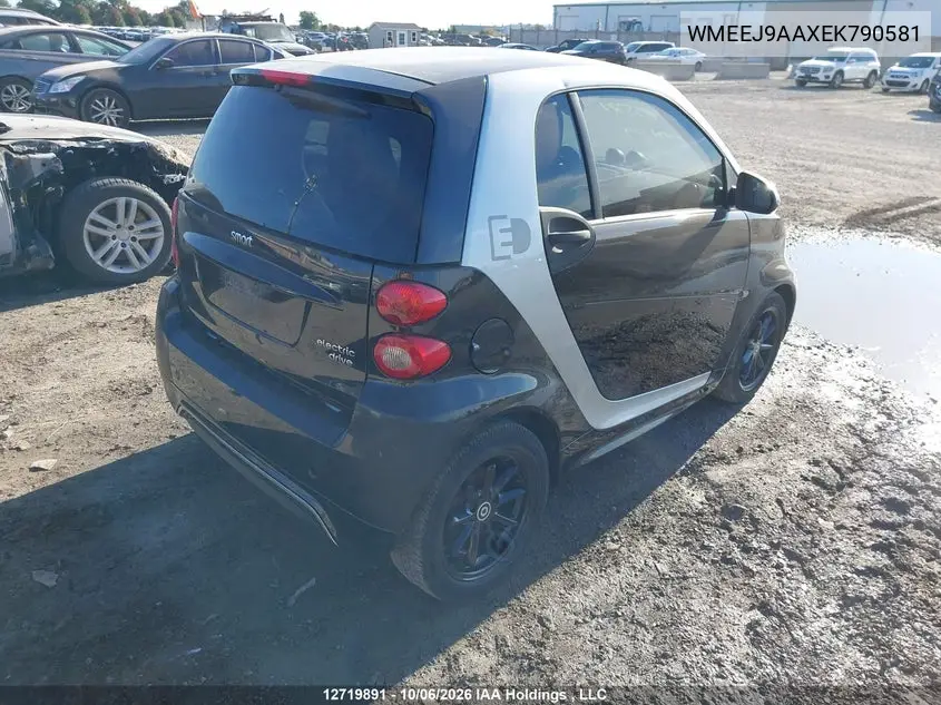 2014 SMART FORTWO VIN WMEEJ9AAXEK790581 — фото 4