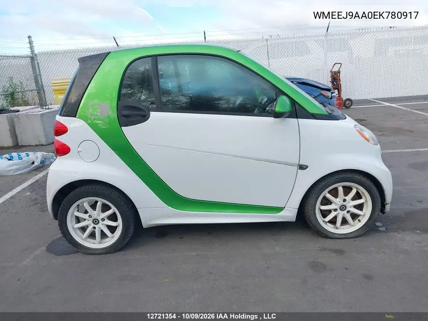 2014 SMART FORTWO VIN WMEEJ9AA0EK780917 — фото 14