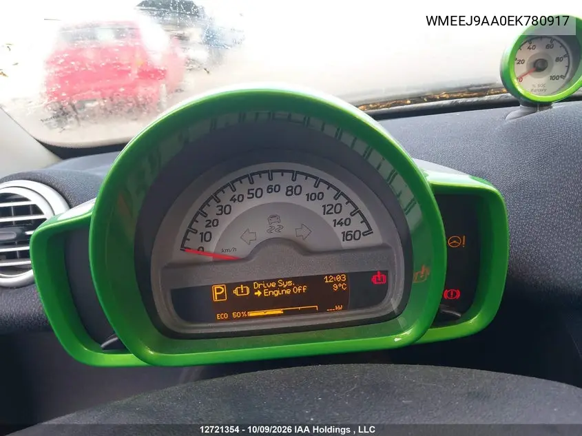 2014 SMART FORTWO VIN WMEEJ9AA0EK780917 — фото 7