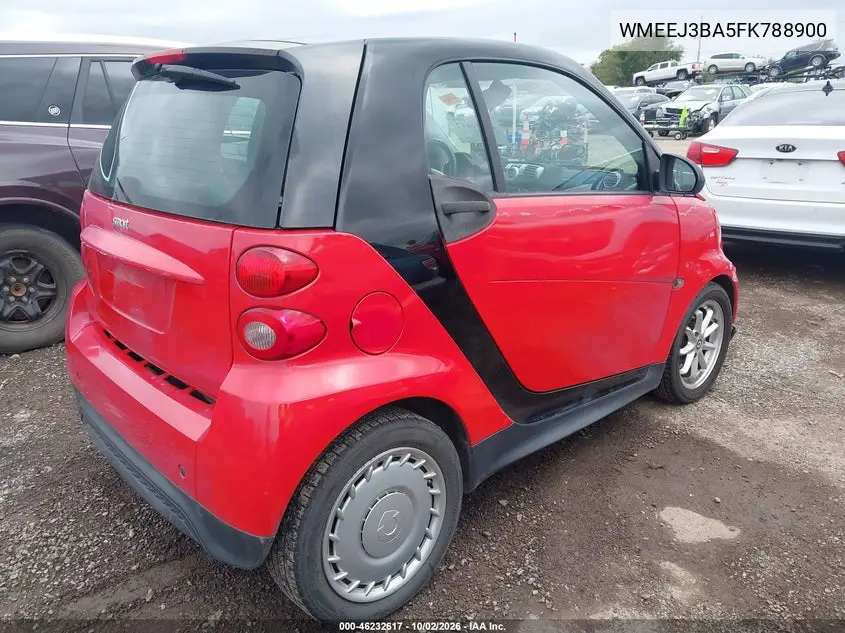 2015 SMART FORTWO VIN WMEEJ3BA5FK788900 — фото 4