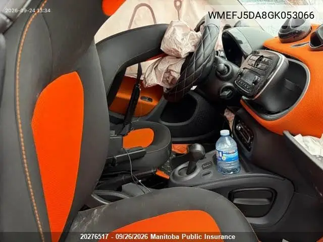 2016 SMART FORTWO VIN WMEFJ5DA8GK053066 — фото 4