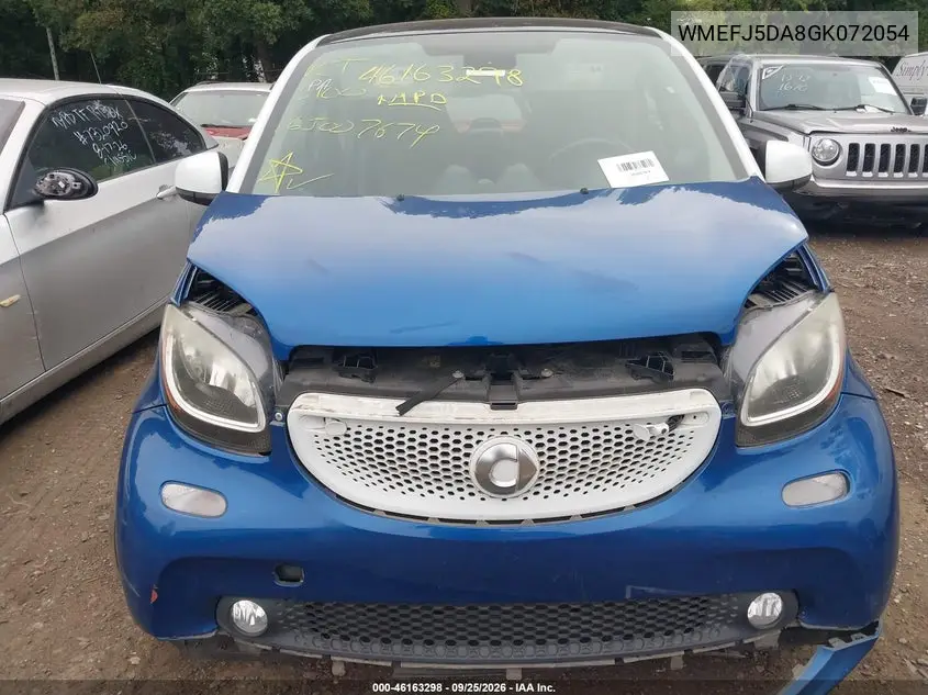 2016 SMART FORTWO VIN WMEFJ5DA8GK072054 — фото 6