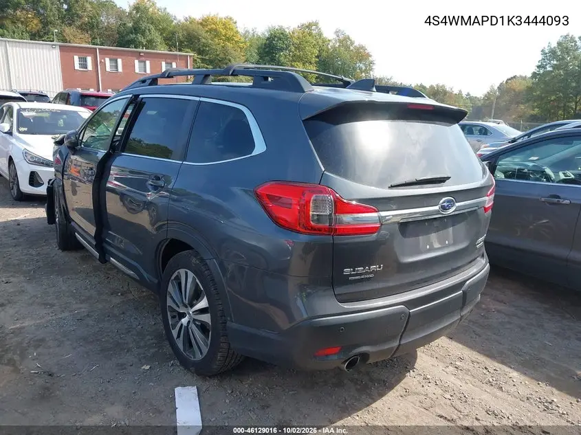 2019 SUBARU ASCENT VIN 4S4WMAPD1K3444093 — фото 3