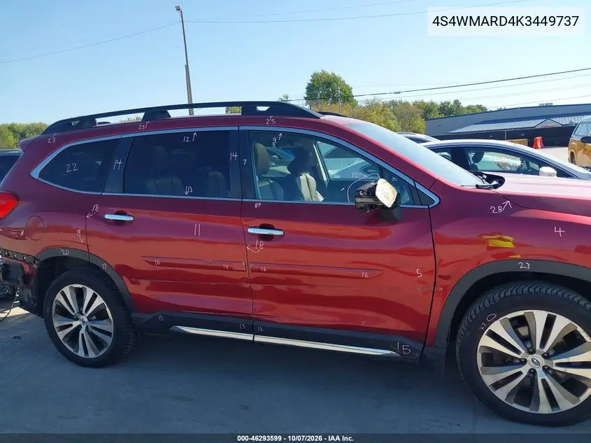 2019 SUBARU ASCENT VIN 4S4WMARD4K3449737 — фото 14