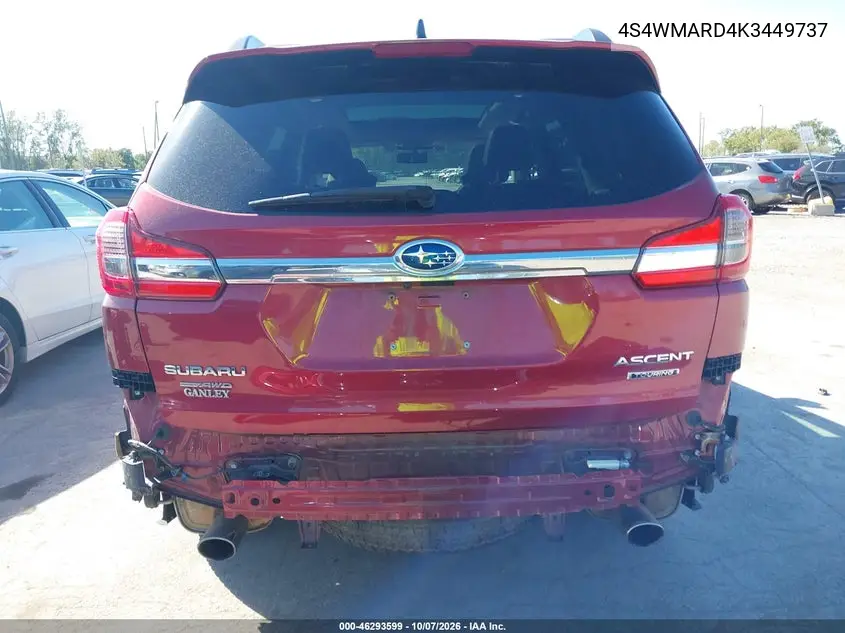 2019 SUBARU ASCENT VIN 4S4WMARD4K3449737 — фото 17