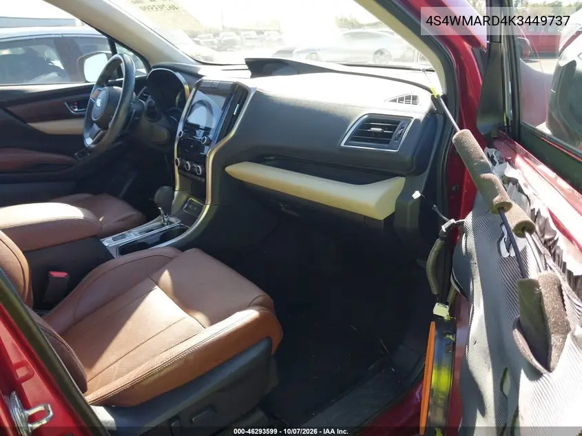 2019 SUBARU ASCENT VIN 4S4WMARD4K3449737 — фото 5