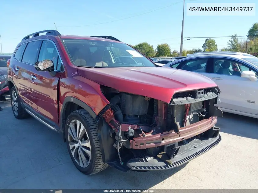 2019 SUBARU ASCENT VIN 4S4WMARD4K3449737 — фото 6