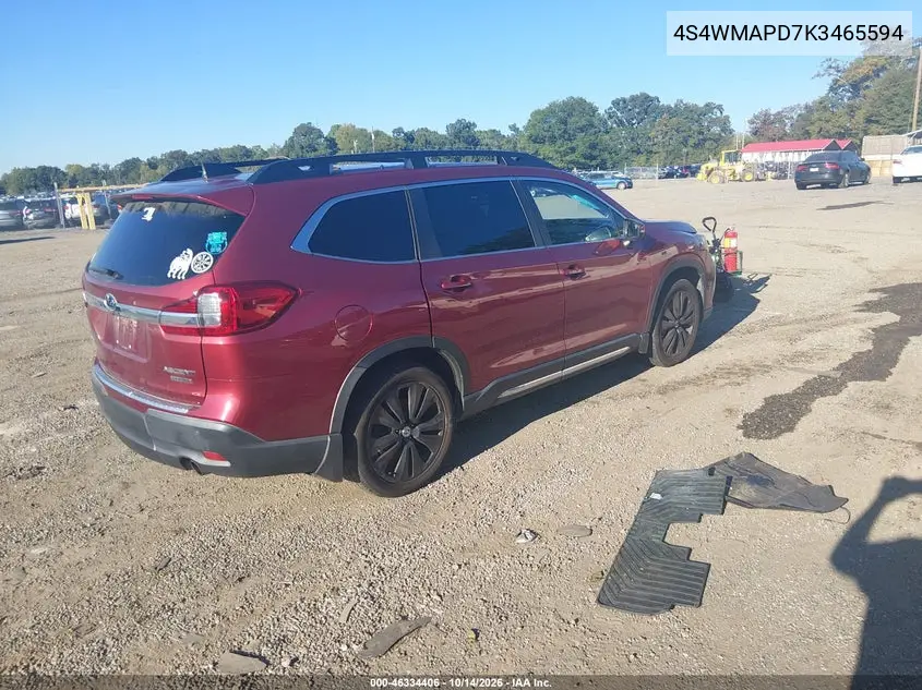2019 SUBARU ASCENT VIN 4S4WMAPD7K3465594 — фото 4