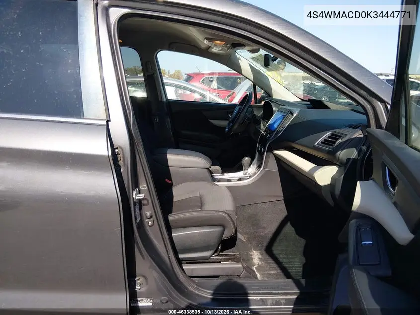 2019 SUBARU ASCENT VIN 4S4WMACD0K3444771 — фото 5