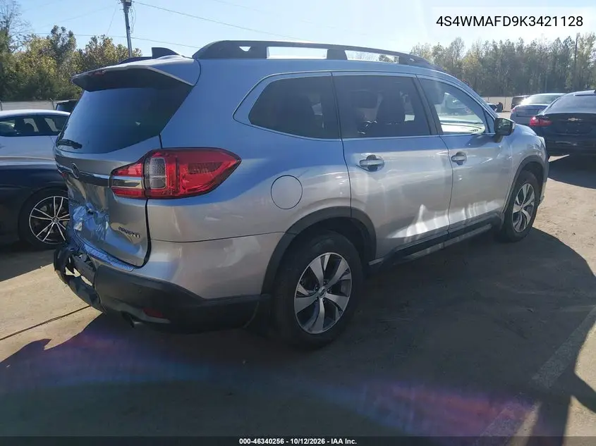 2019 SUBARU ASCENT VIN 4S4WMAFD9K3421128 — фото 4