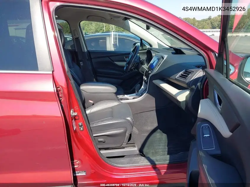 2019 SUBARU ASCENT VIN 4S4WMAMD1K3452926 — фото 5