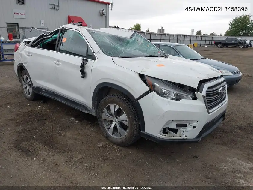 SUBARU ASCENT 2020, VIN 4S4WMACD2L3458396