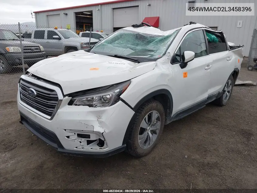 2020 SUBARU ASCENT VIN 4S4WMACD2L3458396 — фото 2