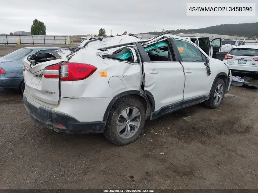2020 SUBARU ASCENT VIN 4S4WMACD2L3458396 — фото 4