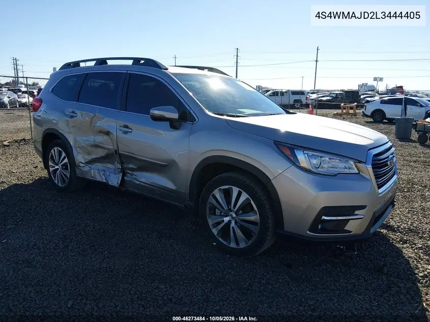 SUBARU ASCENT 2020, VIN 4S4WMAJD2L3444405
