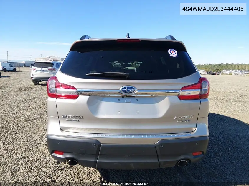 2020 SUBARU ASCENT VIN 4S4WMAJD2L3444405 — фото 16