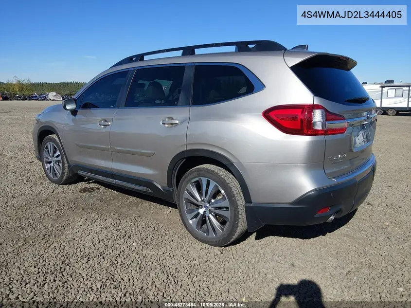 2020 SUBARU ASCENT VIN 4S4WMAJD2L3444405 — фото 3