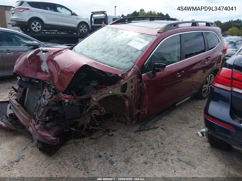2020 SUBARU ASCENT VIN 4S4WMAPD9L3474041 — фото 2