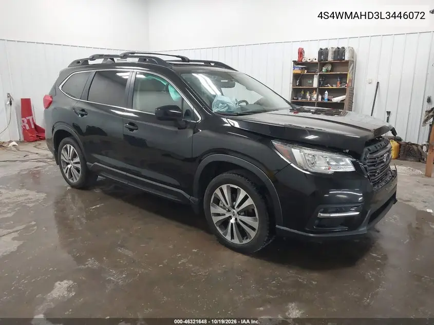 SUBARU ASCENT 2020, VIN 4S4WMAHD3L3446072
